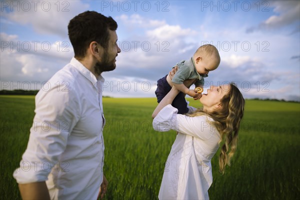 Parents with baby son