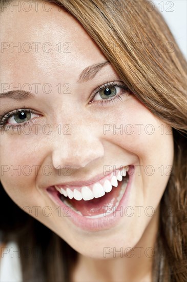 Caucasian woman smiling