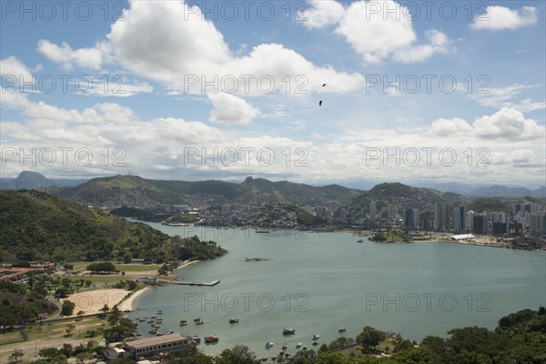 Aerial view of Vitoria harbor