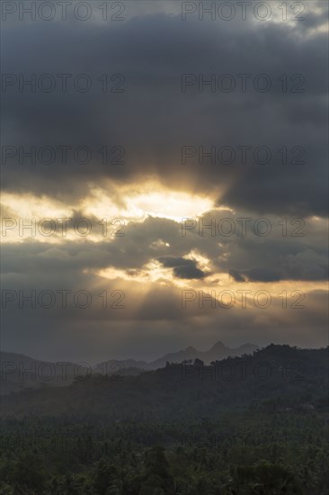 Cloudy sky over remote landscape