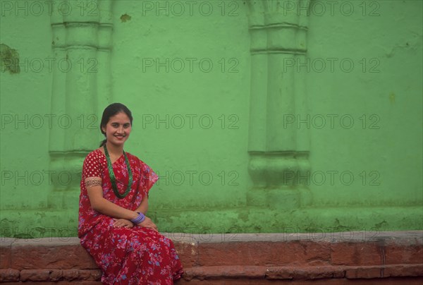 Asian woman wearing traditional clothing