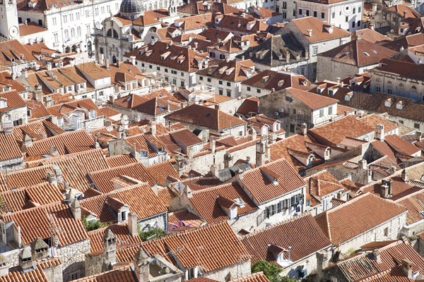Aerial view of Dubrovnik cityscape
