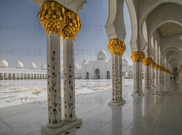 Ornate domed building and colonnade