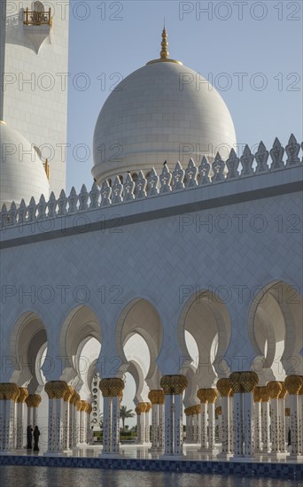 Ornate domed building and colonnade