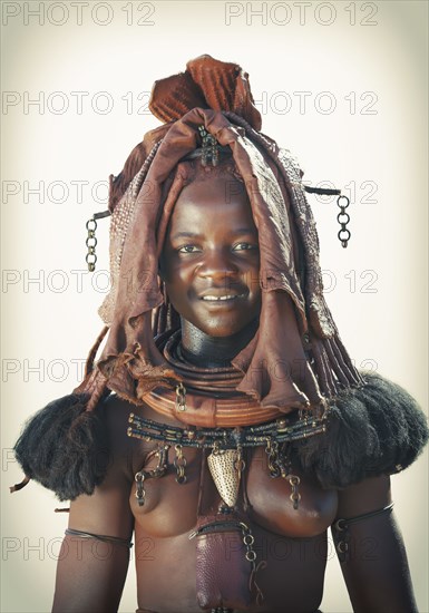 Black woman wearing traditional headdress