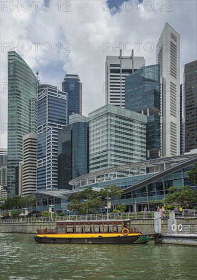 Singapore city skyline and waterfront