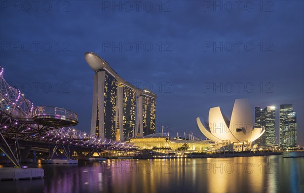 Singapore city skyline and waterfront