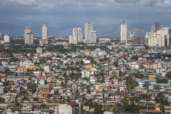 Aerial view of Manila cityscape