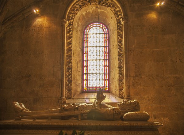 Tomb of Luis de Camoes in Church of Santa Maria