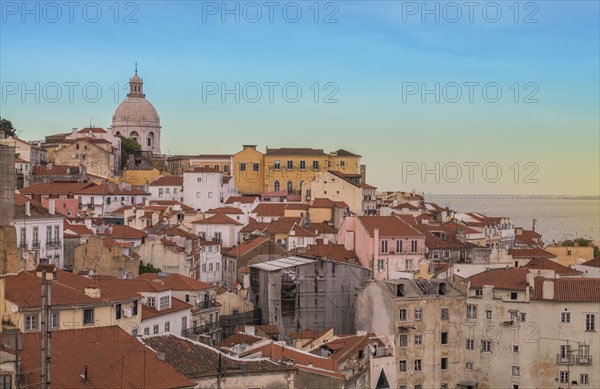 Buildings on Lisbon hillside