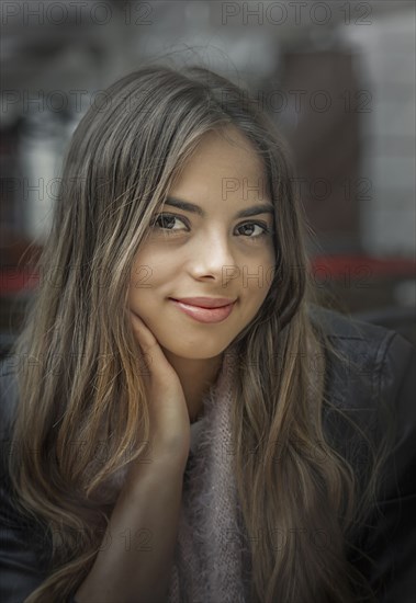 Caucasian woman smiling