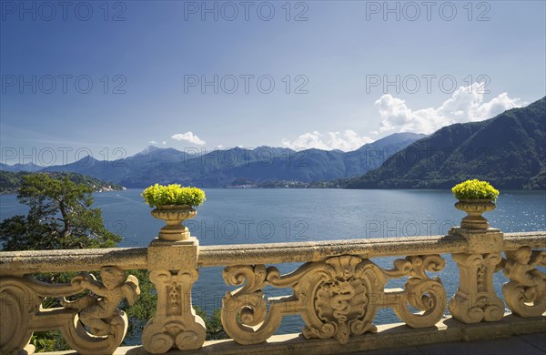 Ornate banister at Lake Como