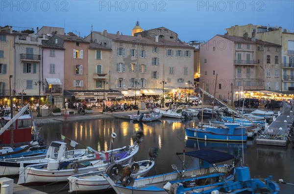 Boats docked in St Tropez marina