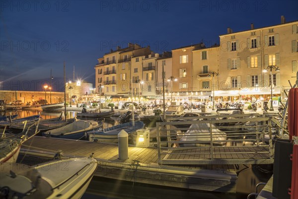 Boats docked in St Tropez marina