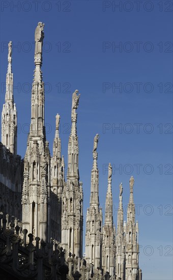 Low angle view of church spires