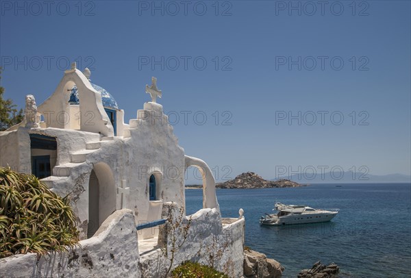 Traditional building on oceanside cliff