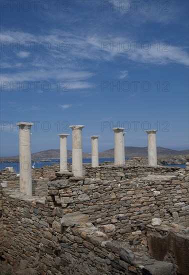 Pillars and ruin walls