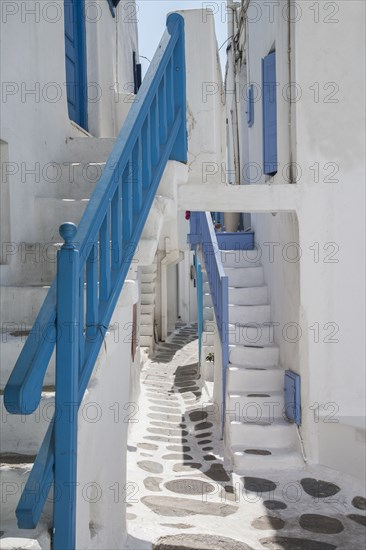 Alleyway and staircases of traditional buildings