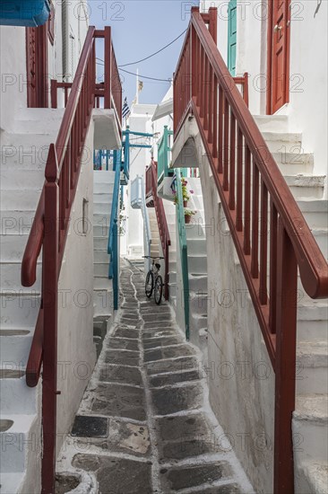 Alleyway and staircases of traditional buildings