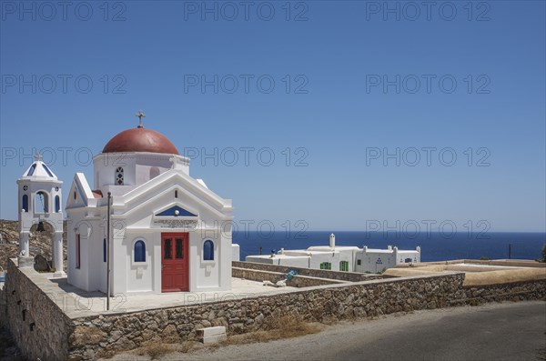 Traditional church under blue sky