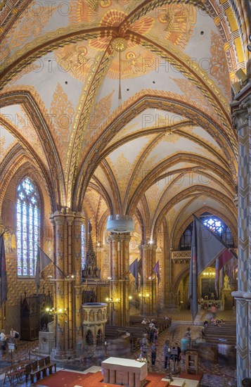 Ornate roof in Mathias Church