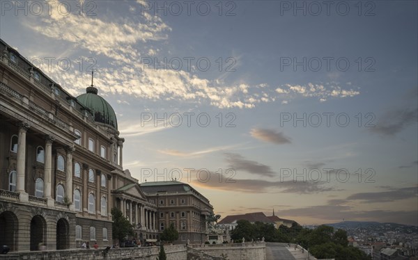 Buda Castle in cityscape