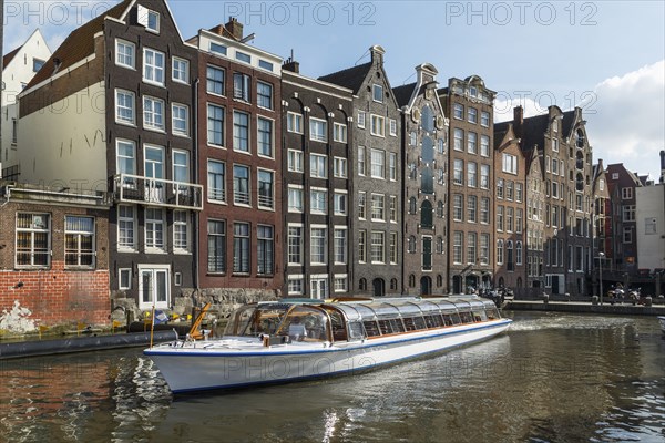 Boat on urban canal