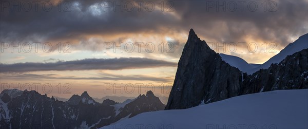 Mountains in remote landscape