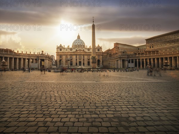 Ornate buildings and Saint Peters Square