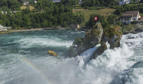 Waves on rocky river