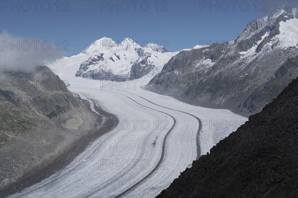 Snowy mountain road