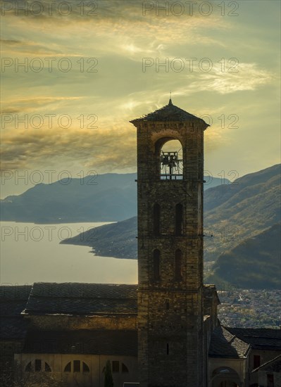 Bell tower at sunset