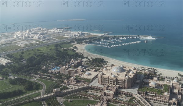 Aerial view of waterfront