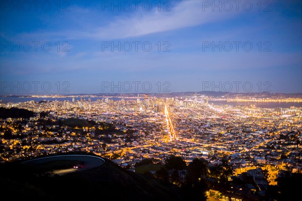 Aerial view of San Francisco cityscape