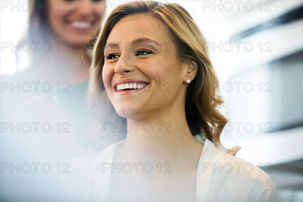 Smiling Caucasian woman