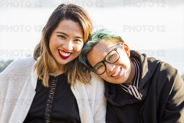 Portrait of smiling Asian women