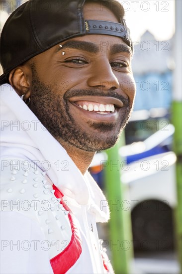 Portrait of smiling Black man