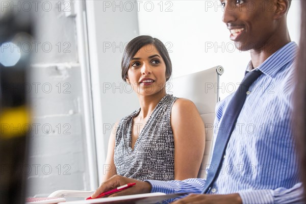 People talking in business meeting