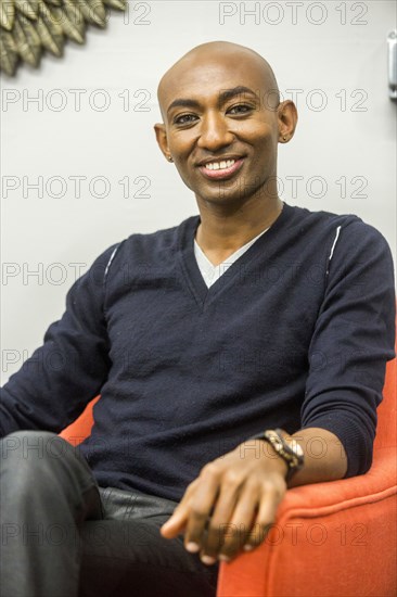 Portrait of smiling African American man