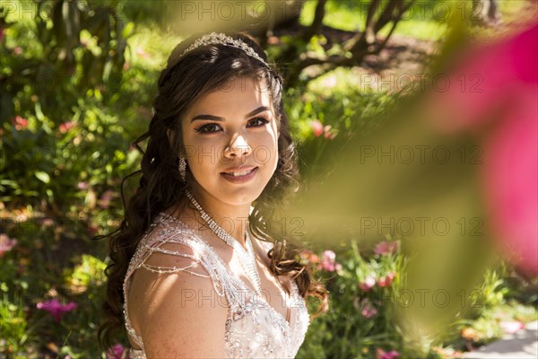 Portrait of smiling Hispanic girl