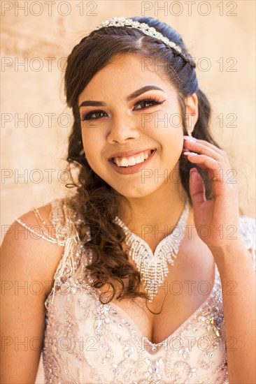 Portrait of smiling Hispanic girl