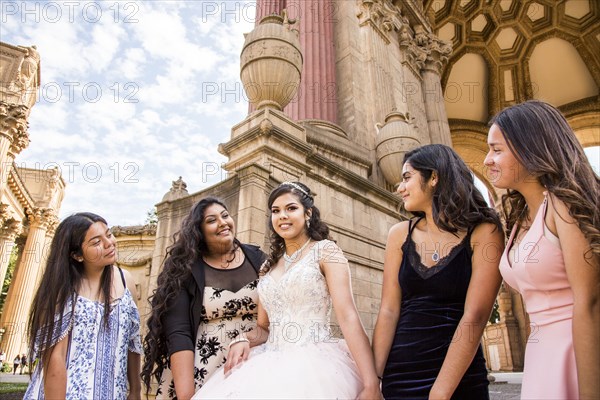 Portrait of smiling Hispanic girls