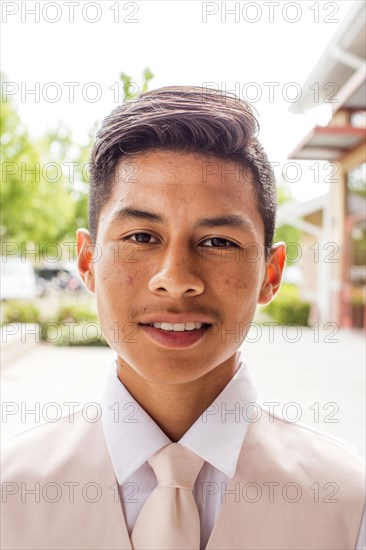 Portrait of smiling Hispanic boy