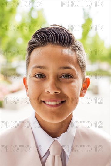 Portrait of smiling Hispanic boy