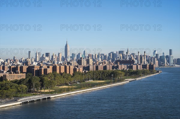 Aerial view of New York City skyline