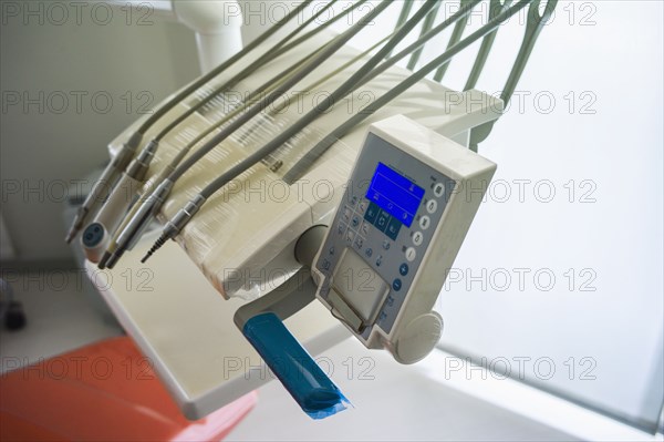 Close up of equipment in office of dentist