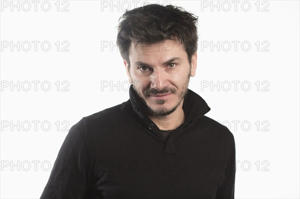 Close up of Caucasian man smiling