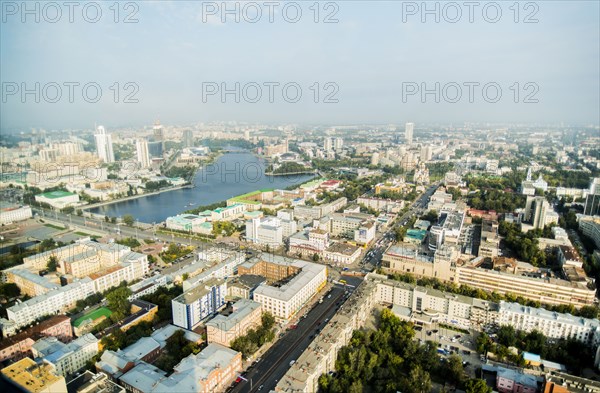 Aerial view of Ykateriburg cityscape