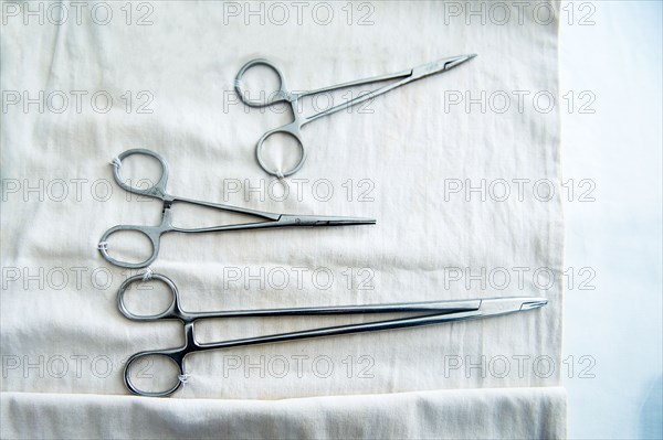 Close up of medical forceps