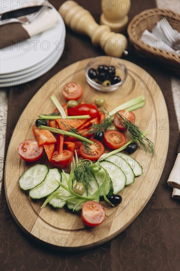 Appetizers tray on table